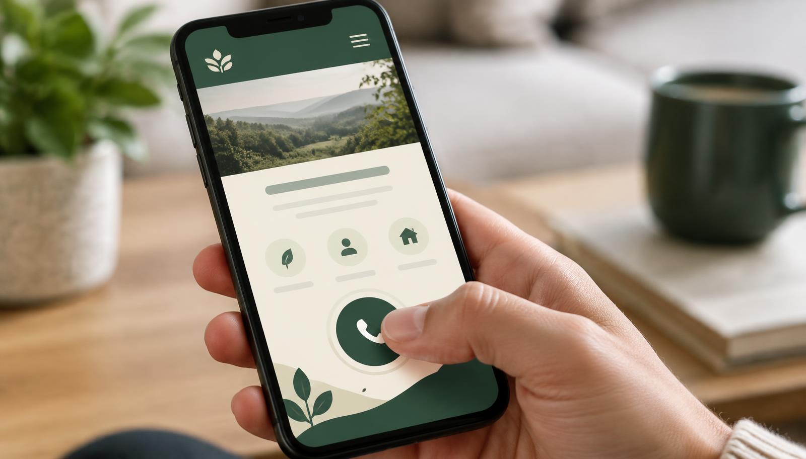 A clear tap-to-call button on a mobile site